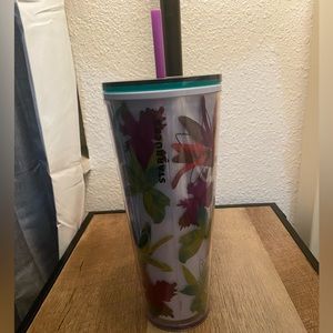 Starbucks Floral Tumbler - Venti 24oz